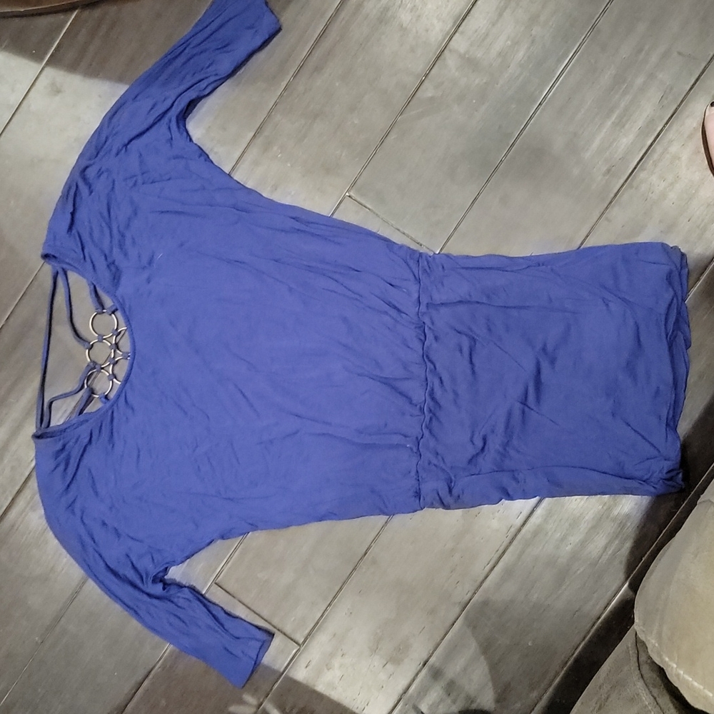 Navy/purple dress